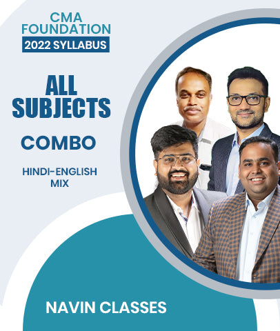 CMA Foundation 2022 Syllabus All Subjects Combo By Navin Classes
