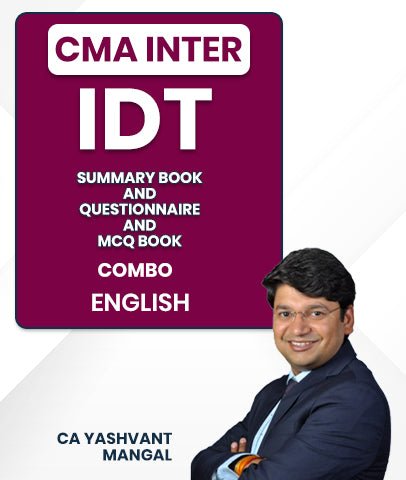 CMA Inter IDT Summary Book and Questionnaire and MCQ Book Combo By CA Yashvant Mangal - Best CMA Classes