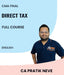 CMA Final 2022 Syllabus Direct Tax Full Course In English By MEPL Classes CA Pratik Neve - bestcmaclasses