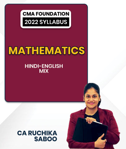 CMA Foundation 2022 Syllabus Mathematics By CA Ruchika Saboo
- bestcmaclasses