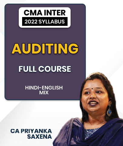 CMA Inter 2022 Syllabus AUDITING Full Course By CA Priyanka Saxena
- bestcmaclasses