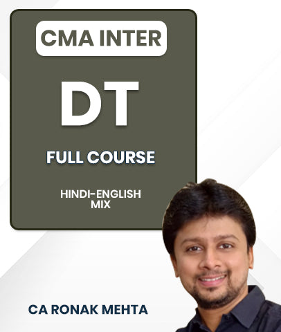 CMA Inter Direct Taxation Full Course By CA Ronak Mehta
- bestcmaclasses