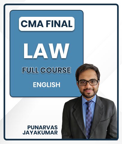 CMA Final Law Full Course By In English By Punarvas Jayakumar - Best CMA Classes