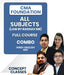 CMA Foundation All Subjects Combo (Paper 1 2 3 4) 2022 Syllabus By Concept Classes - Best CMA Classes