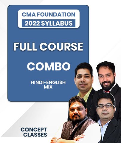 CMA Foundation Full Course Combo 2022 Syllabus By Concept Classes - Best CMA Classes