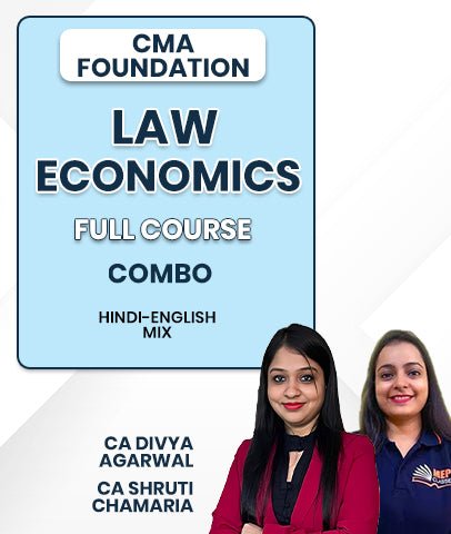 CMA Foundation Law and Economics Combo Full Course By MEPL Classes CA Divya Agarwal and CA Shruti Chamaria - Best CMA Classes