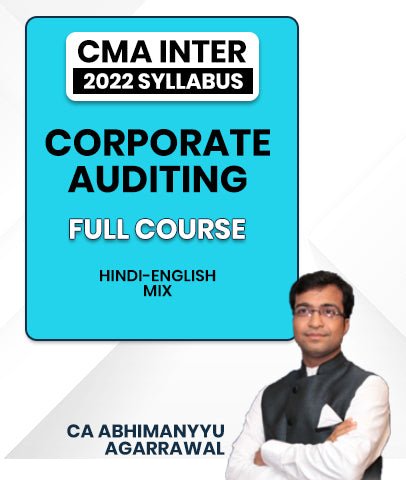 CMA Inter 2022 Syllabus Corporate Accounting Full Course By CA Abhimanyyu Agarrawal - Best CMA Classes