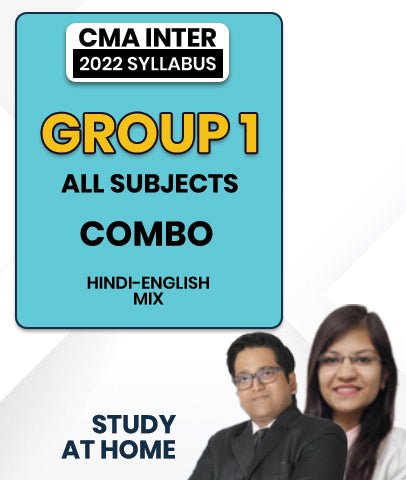 CMA Inter 2022 Syllabus Group 1 All Subjects Combo By Study At Home - Best CMA Classes