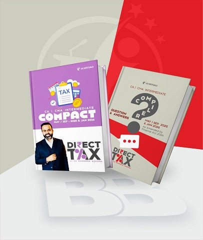 CMA Inter Direct Tax Handwritten Compact and Q/A Compiler Book Combo By CA Bhanwar Borana - Best CMA Classes