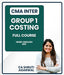 CMA Inter Group 1 Costing Full Course By CA Shruti Agarwal - Best CMA Classes