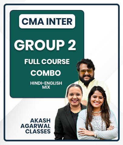 CMA Inter Group 2 Full Course Combo By Akash Agarwal Classes - Best CMA Classes